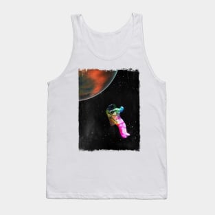 Colourful Astronaut in Space Tank Top